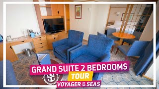 Voyager of the Seas | Accessible Cabin Junior Suite Grand Suite 2 Bed Walkthrough Tour & Review.