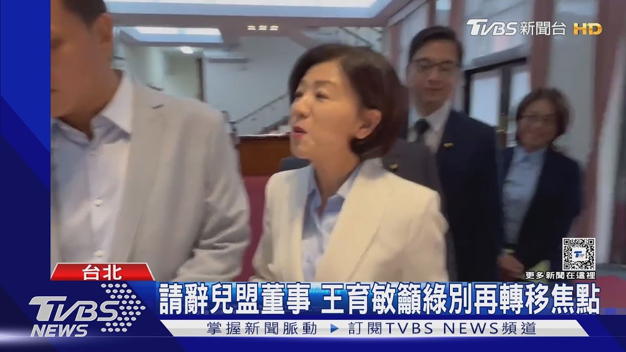 請辭兒盟董事 王育敏籲綠別再轉移焦點
