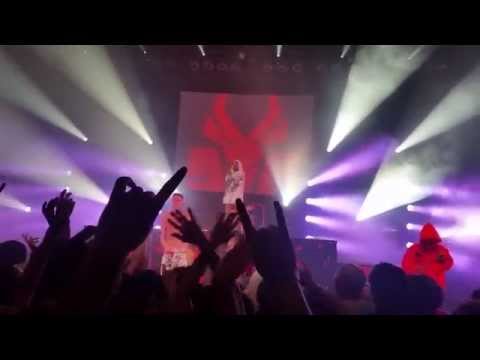 Die Antwoord - Enter the Ninja - Fillmore Detroit 9/12/14 (In Yo' Face Ninja Crowdsurf)