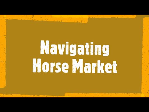 Horse Academy Tutorials - Navigating Horse Market