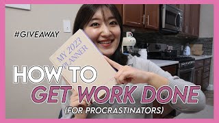 💡📚 HOW TO STAY PRODUCTIVE & MOTIVATED IN 2023 + NEW YEAR GIVEAWAY | Crystall Cho