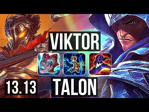 VIKTOR vs TALON (MID) | 9/1/15, 2.9M mastery, 1800+ games, Legendary | NA Master | 13.13