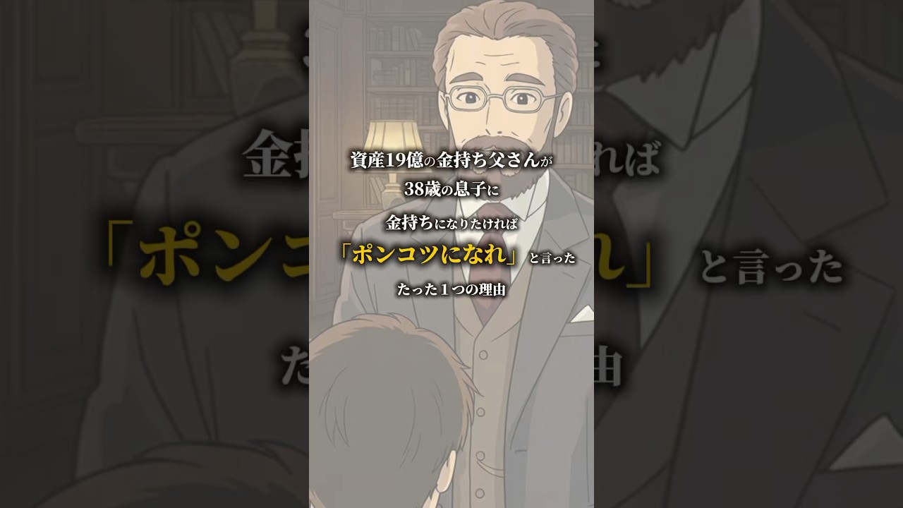 資産19億の金持ち父さんが38歳の息子に金持ちになりたければ「ポンコツになれ」と言ったたった１つの理由 #人生 #自己啓発 #環境 #会社 #正社員 #メンタル #鬱 #退職 #転職