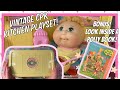 1995 Cabbage Patch Kids Love N Go Baby And Kitchen Playset PLUS Polly Pocket Book