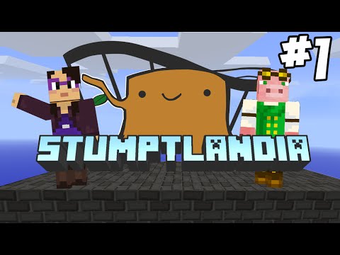 Stumptlandia - Agrarian Skies - #1 - Theme Park Foundations (Minecraft Hardcore Skyblock)
