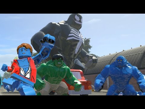Hulk vs Big Venom vs A-Bomb - LEGO Marvel Super Heroes Games