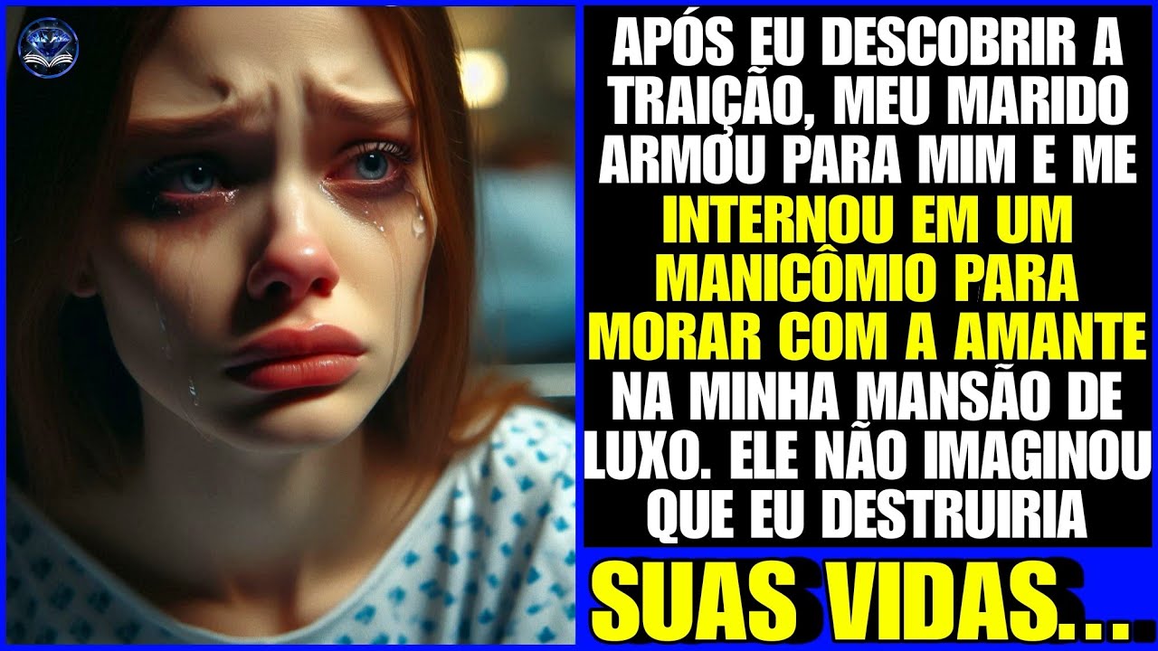 Meu marido me internou no MANICÔMIO por eu descobrir sua traição e foi morar com a amante na mansão!