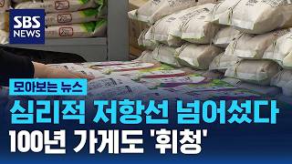 100년 가게도 '휘청'.. "심리적 저항선 넘어섰다" / SBS / 모아보는 뉴스
