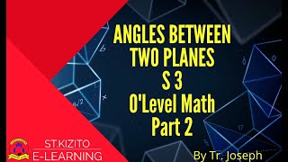 ANGLES BETWEEN TWO PLANES PART 2