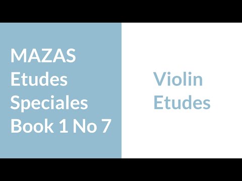 Mazas Etudes spéciales Op 36 Book 1 No 7