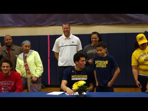 Brandon Johns signs NLI to Michigan