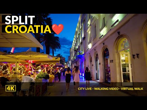 Split Croatia Nightlife❤️  Walking Tour