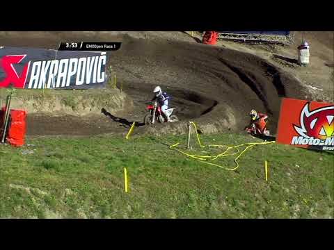 Kutsar passes  Michek - EMX Open Race 1 - MXGP of Grda Trentino