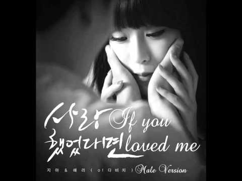 Zia & Lee Hae Ri (Davichi) - If You Loved Me [Male Version]