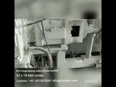 52 x 18 Twin screw extrusion line for pvc