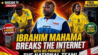 IBRAHIM MAHAMA'S HEARTWARMING  PROMISE MELTS HEARTS 🇬🇭❤️ | BLACK STARS CAMP GOES VIRAL! #davcadotv 