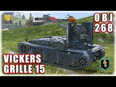 GRILLE 15 ⌖ VICKERS ⌖ OBJ. 268 | World of Tanks Blitz Replays