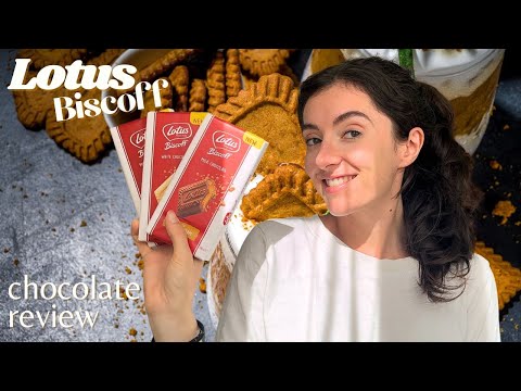 NEW Lotus Biscoff cream chocolate bars - chocolate bar review