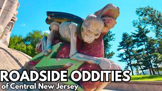 Roadside Oddities of Central NJ - Creepy  Fountain - World's Largest Light Bulb - Parking Lot Grave