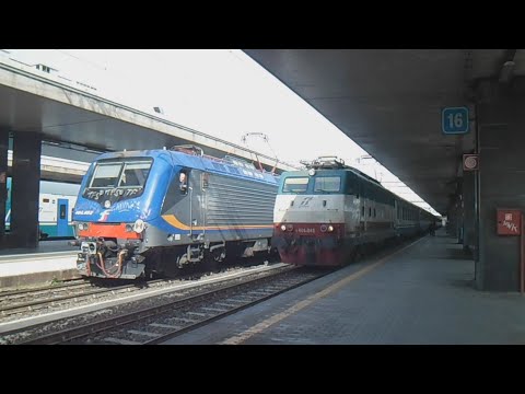 E444.048 in partenza sull' IC 551 Roma Termini - Reggio Calabria Centrale
