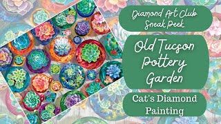 Diamond Art Club Sneak Peek | Old Tucson Pottery Garden by Gina Jane Lee