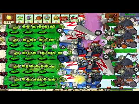 Gatling Pea vs Zomboni: The Ultimate Defense Showdown!