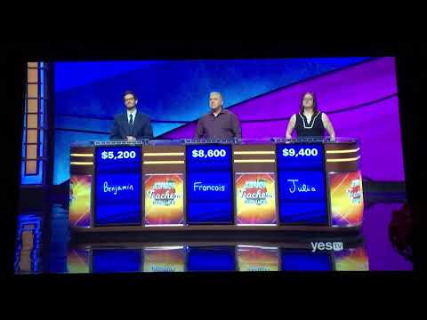 Double Jeopardy - The Teacher’s Tournament (Semifinal match 2) Day 7, 3rd Daily Double (5/14/19)