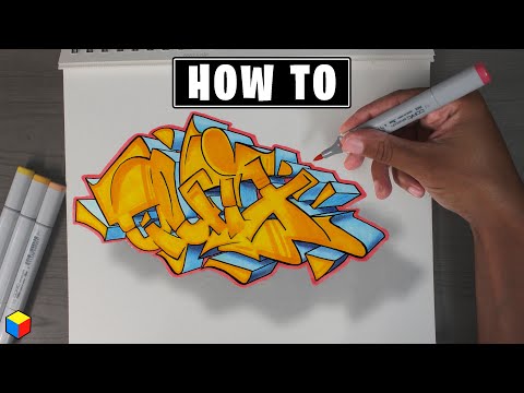 How To Draw A Graffiti Piece Full Process