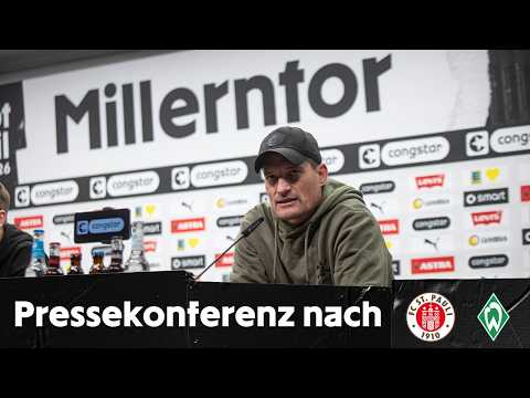 The press conference after the game against SV Werder Bremen