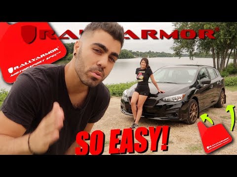 RALLY ARMOR UNIVERSAL MUD FLAPS INSTALL (easiest way) 2018 Subaru