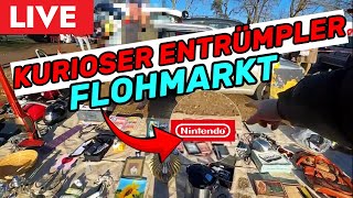 LIVE Flohmarkt! Kurioser Entrümpler Trödelmarkt - Nintendo & Nostalgie Pur - Reselling