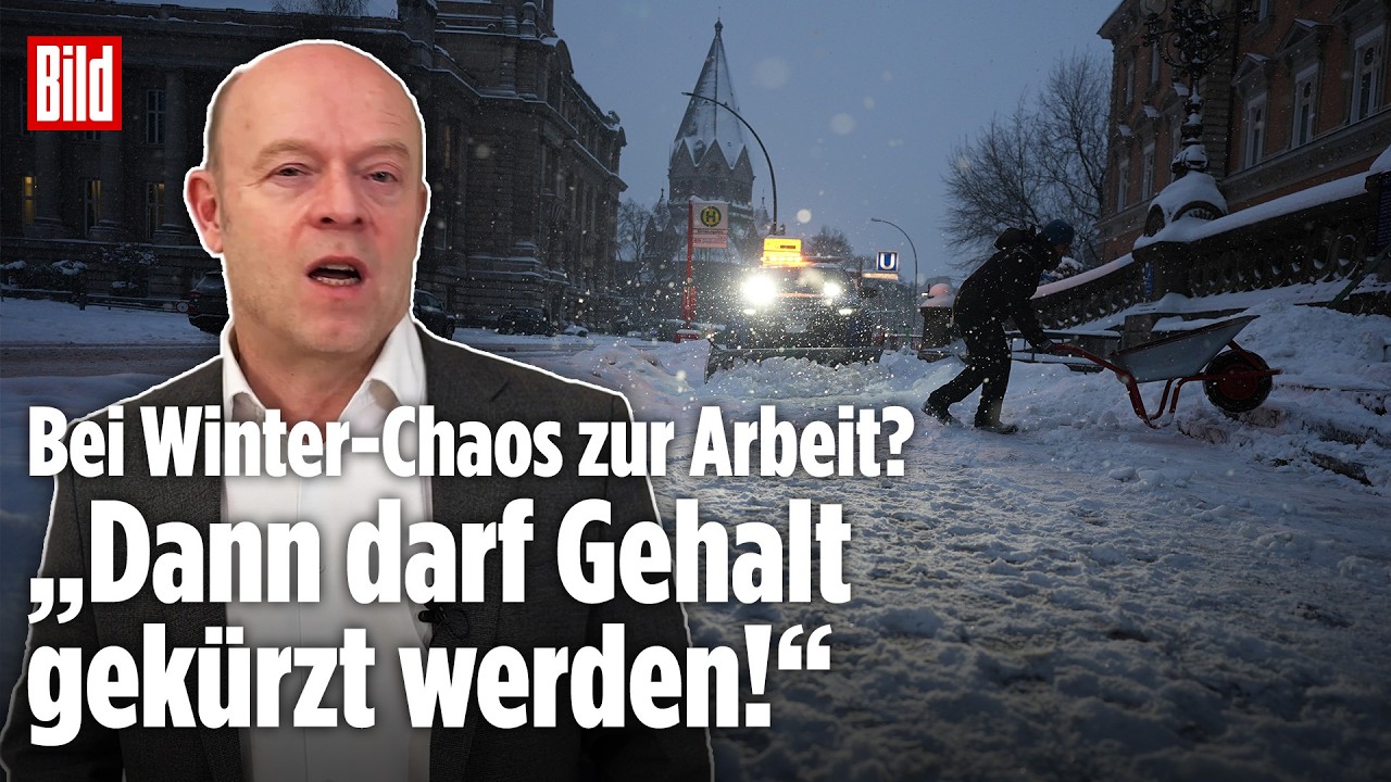DEUTSCHLAND: Muss mein Kind bei Schnee-Chaos zur Schule? Anwalt erklärt Rechtslage!