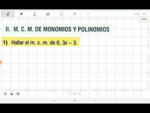 mcm monomios y polinomios