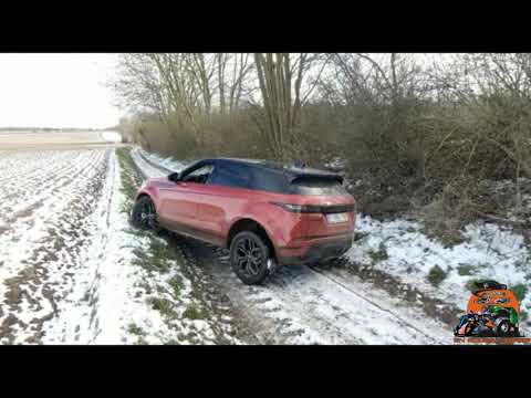 Off road test of the new Range Rover Evoque P300e (PHEV) R-dynamic SE