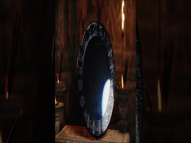 Vídeo relacionado con NBEADS Juego de 2 espejos de obsidiana negra, disco de cristal de obsidiana natural de 9,95 cm con soporte de madera para decoración de escritorio del hogar y manualidades