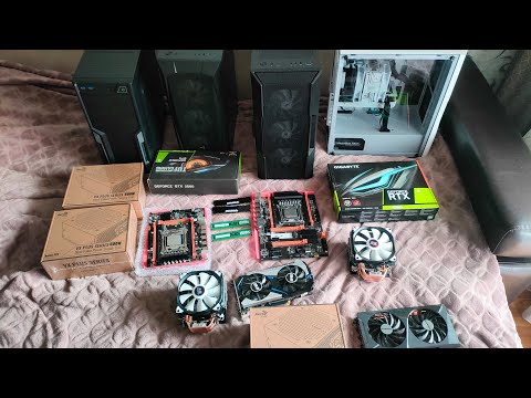 Компьютер с AliExpress Atermiter x99 1.41V + Xeon e5-2670v3 + 2x8gb DDR4 быстрая сборка