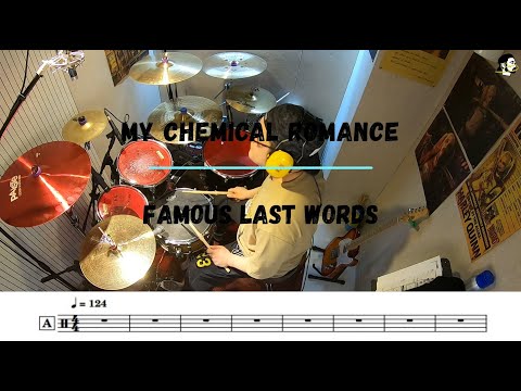 [Rock cover] My Chemical Romance - Famous Last Words | Drum Cover, 악보, Score, Sheet