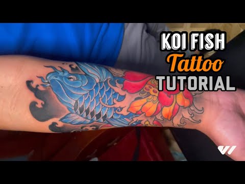 Koi Fish Tattoo Final Session Tagalog Tattoo Tutorial