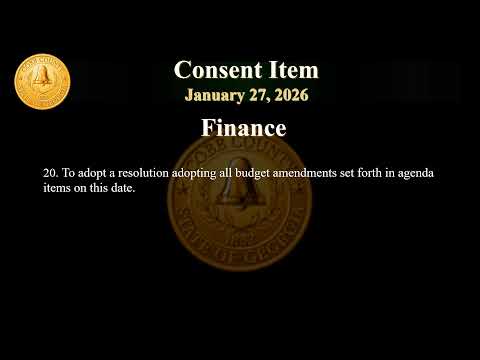 Cobb County Board of Commissioners Meeting - 01/27/26
