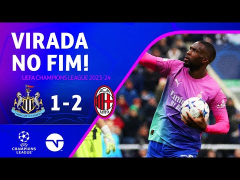 Gols e lances de Newcastle United x Milan