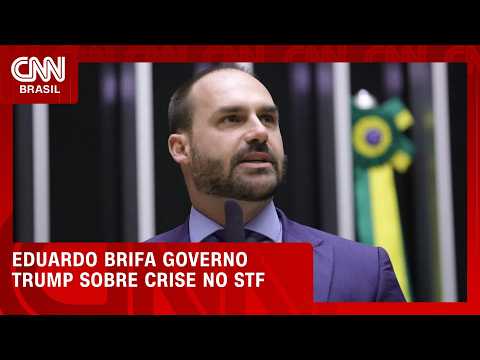 Eduardo Bolsonaro atualiza governo Trump sobre crise no STF | CNN 360°