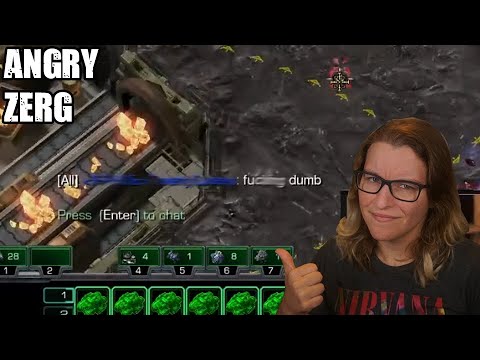 Angry Zerg Didn't Like Getting 2 Rax'd