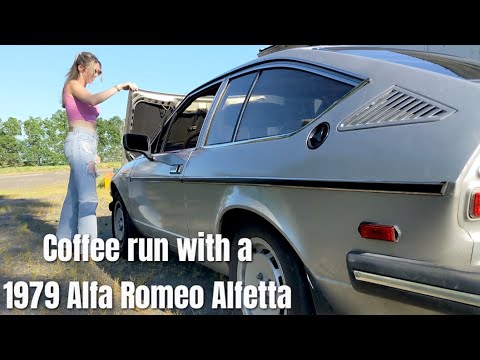Coffee run with a 1979 Alfa Romeo Alfetta 