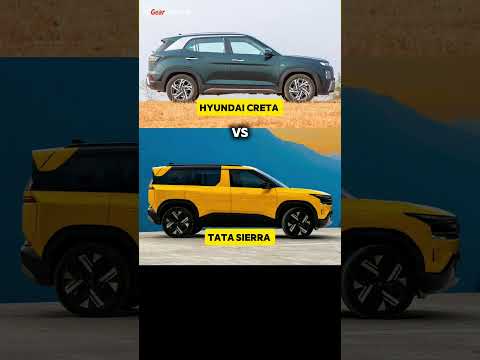 Tata Sierra vs Hyundai Creta | Side Look & Interior Comparison