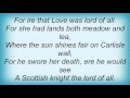 Loreena Mckennitt - The English Ladye And The Knight Lyrics