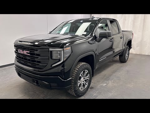 2026 GMC Sierra 1500 Crew Cab Short Box 4-Wheel Drive Pro in Black for sale at Davis GMC Buick Lethbridge in Lethbridge, AB