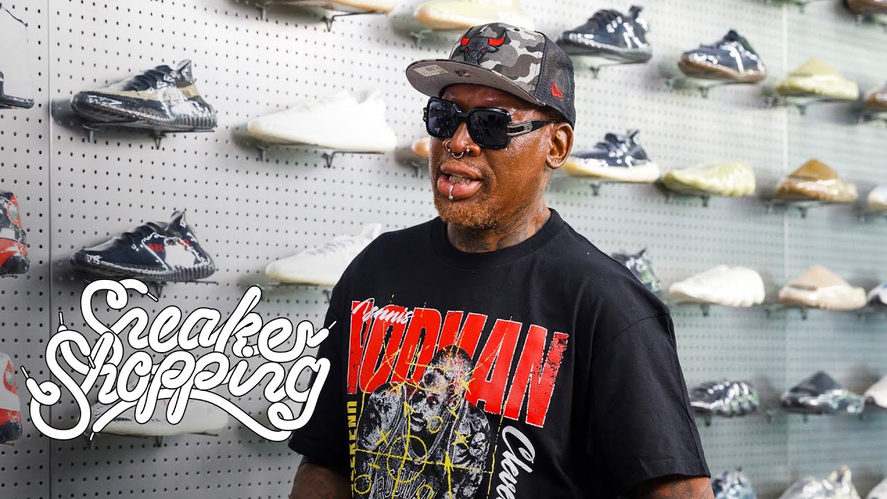 Dennis Rodman Goes Sneaker Shopping With Complex
