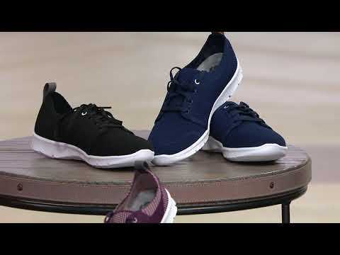 CLOUDSTEPPERS by Clarks Lace-up Sneakers - Step Allena Sun on QVC