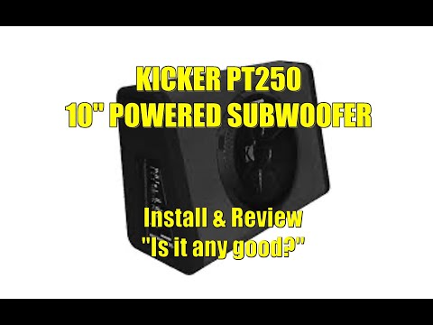 Kicker PT250 Subwoofer Kicker Install and Review