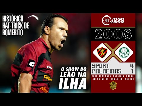 Sport 4x1 Palmeiras | 2008| Romerito faz 3 e Leão da Ilha atropela o verdão na Copa do Brasil!🔥⚽